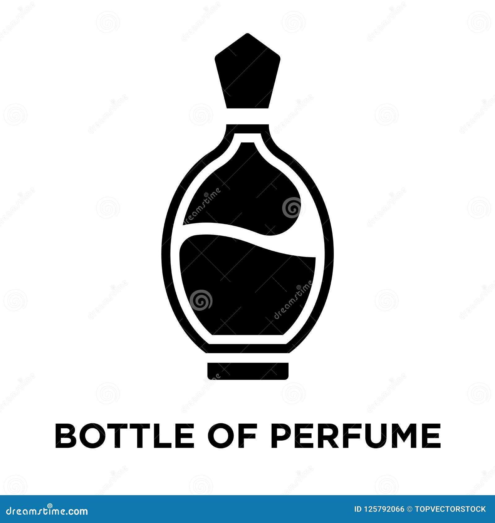 bottle of perfume iconÃÂ    on white background, lo